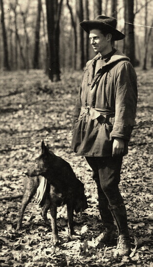 Paul Adams and Smoky Jack. (GSMNP Archive.)