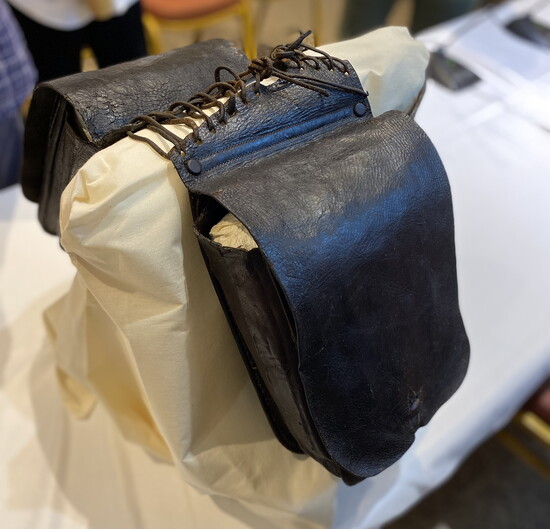 Smoky Jack’s saddlebags today. (KHP.)