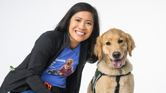 Child Life Specialist CJ Canlas and Cohen.