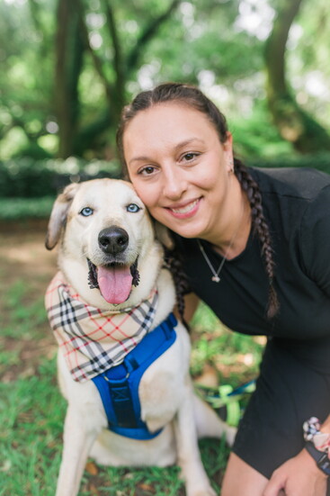 Ashley Burkhart and Ace