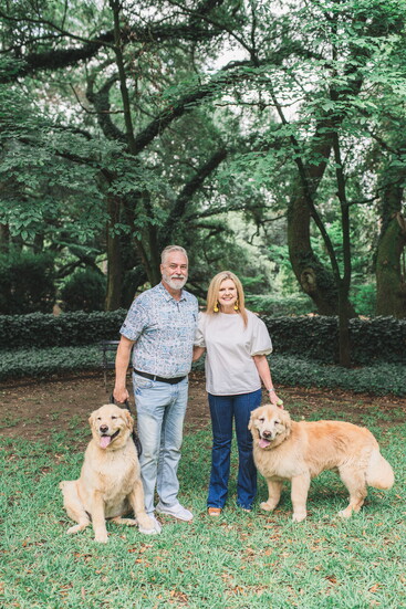 Matt and Kristi Hunter and Loki and Bowie