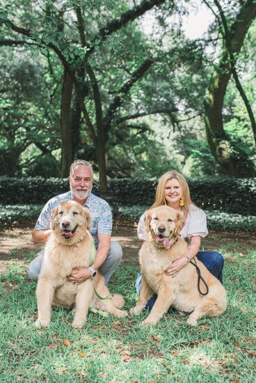 Matt and Kristi Hunter and Loki and Bowie