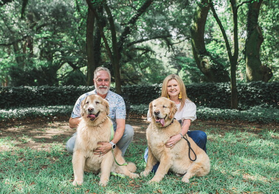 Matt and Kristi Hunter and Loki and Bowie