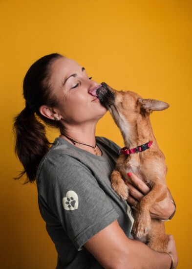 Julie Devlin with Trinket