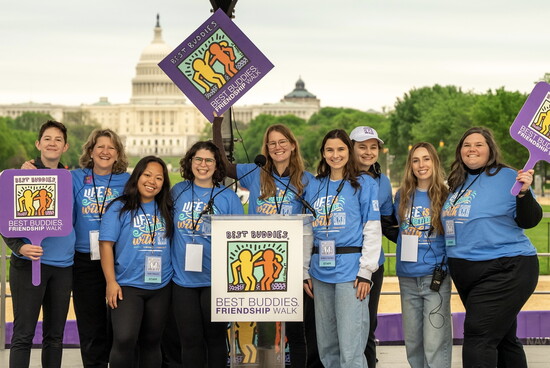 Members of the Best Buddies Va & DC staff at the annual Best Buddies Friendship Walk on the National Mall