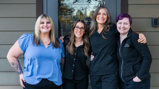 (l to r) Three Sisters Sleep team, Cheyenne, Dr. Kylie Wasserman, Kim and Sierra (not shown Christa).