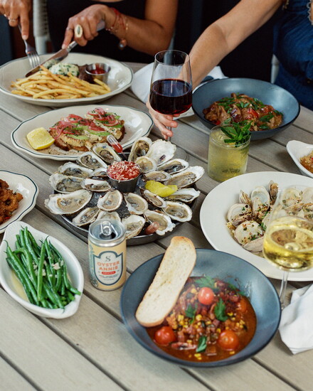 Skipjack Oyster's seafood spread.