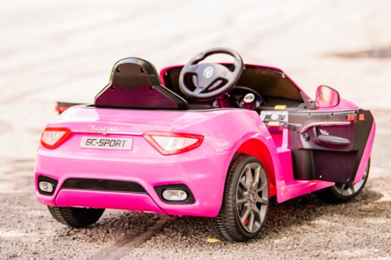 The two-door model and hot pink color appeals to girls of any age