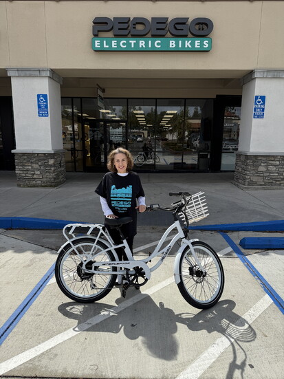Cheryl with top selling Cruiser Bike