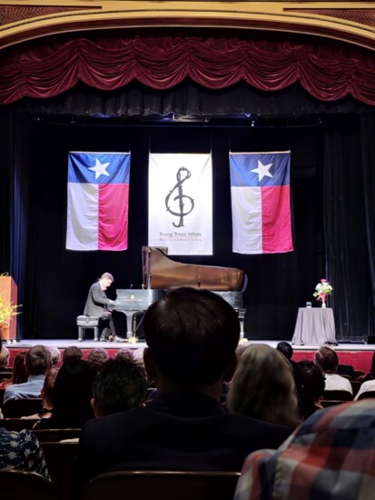 Finalist preforms at the Young Texas Artists competition.