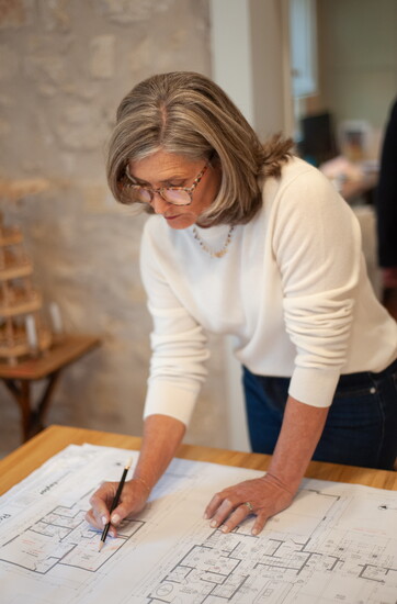 Amy Slaughter's workspace promotes creativity and comfort. - Photo by Brent Ryan Burgess