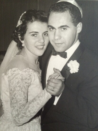 Philip and Ruth Rabinowitz at their wedding