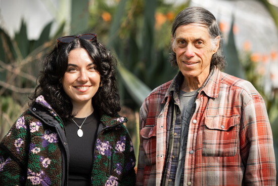 Ruth Bancroft Garden Marketing Manager Monica Avila and Brian Kemble. Brian is a curator who has worked at the garden for 45 years. 