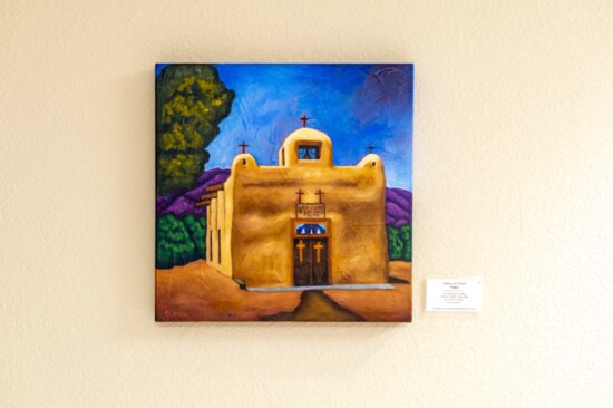 Paradise Valley Town Hall Complex. Painting by Bobby Lee Krajnik