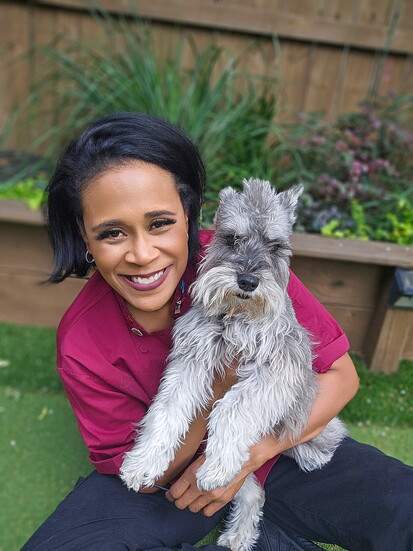 Chef Shirley Hughes and Boots.