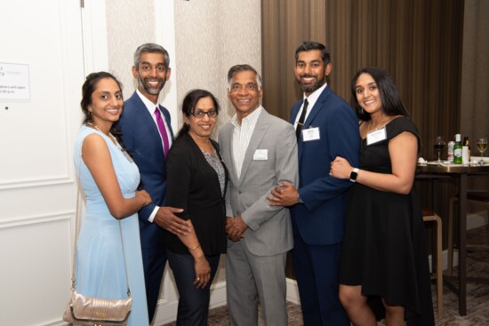 The Narayanan family at the Eden Prairie Community Foundation's annual EP Gives fundraising event