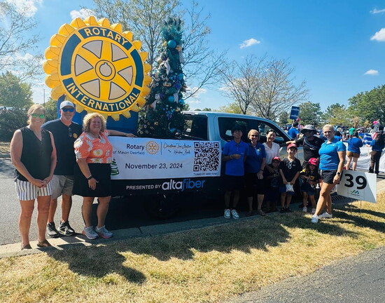 Rotary Club of Mason Deerfield members at the Heritage Day Parade. 