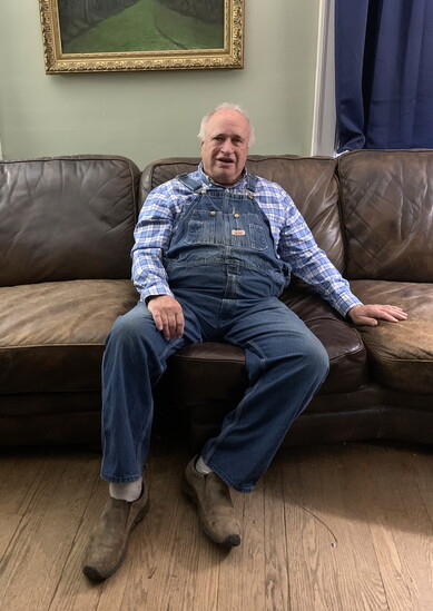 John Coykendall at home sharing stories and old-time knowledge