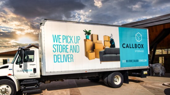 Callbox Storage vehicles pick up material and store it in the company’s secure, temperature-controlled warehouse space