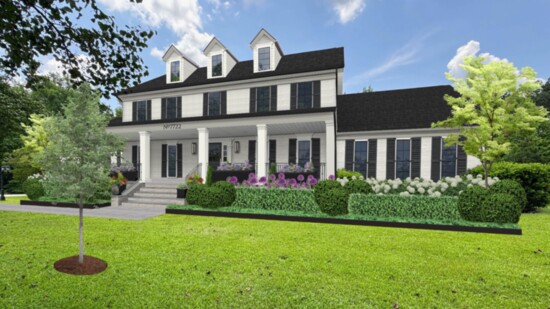 AFTER: Now, with an 'Estate' feel, replete with new landscaping