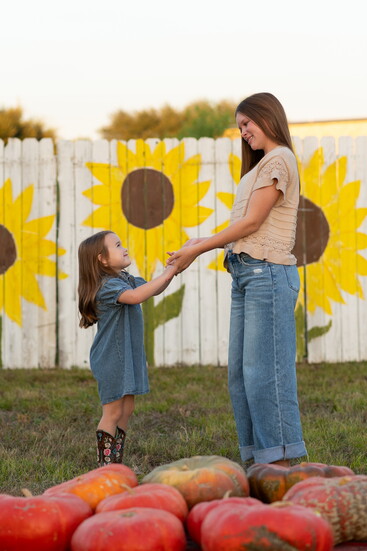 Seasonal settings bring color, personality and a sense of fun to family photographs.