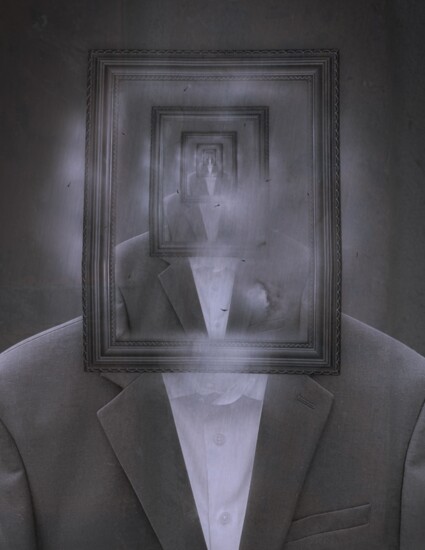 “Suited Illusion”, Alejandro Gomez, Digitally Manipulated Photography, Wayne Hills High School