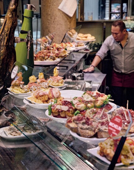 Bodegón Sarria, Pamplona, Excerpted from The Book of Pintxos by Marti Buckley (Artisan Books). Copyright © 2024 