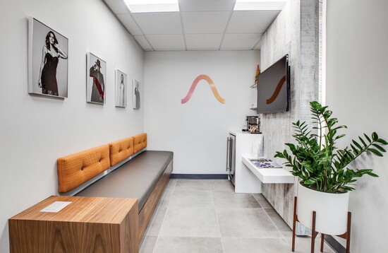 The cozy waiting area