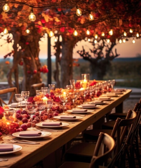 Enjoy the cool evenings in Central Oregon with an outdoor dinner party. Contributed photo