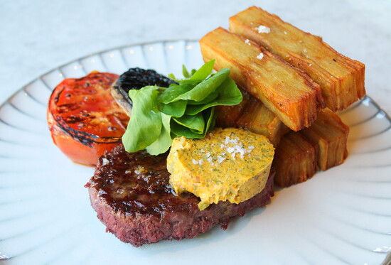 BOA Austin adds Beyond Meat steak frites to its menu.