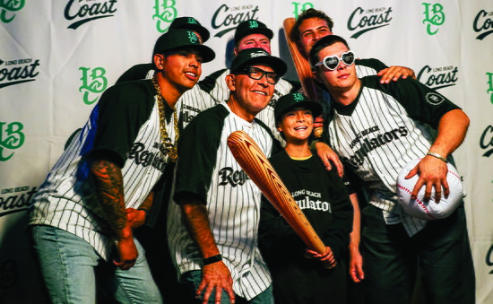 Coast players and fans show off their Regulators jerseys.
