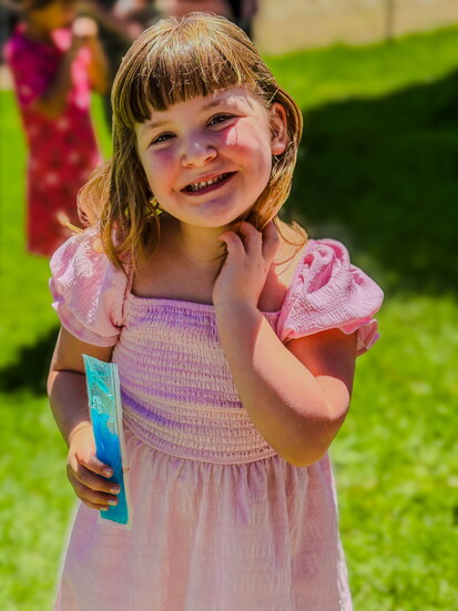 Childhood is full of wonder, smiles, and sweet moments like this.