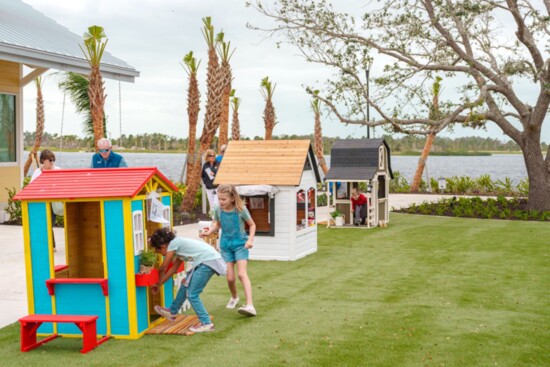 Wellen Park donated the playhouses to Habitat for Humanity South Sarasota County.