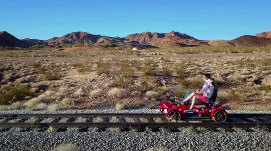 Pedal past Boulder City’s rugged desert beauty with Rail Explorers