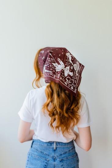 Fairy Ring bandana (Inspiration: The Brown Fairy Book, 1904)