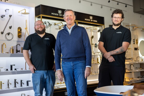 David Dulin (middle) with Scott Spicer (left) and son Shane Dulin 