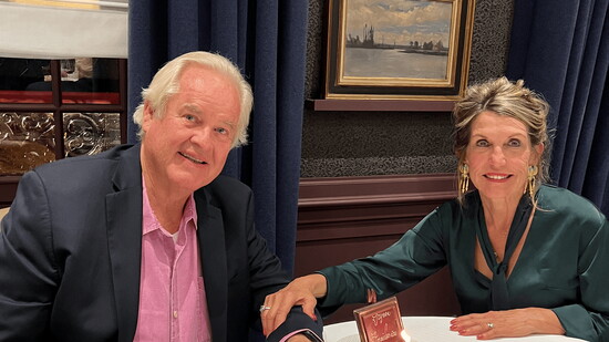 A toast to the journey—Skip and his wife Melinda, longtime partners in life and wine.