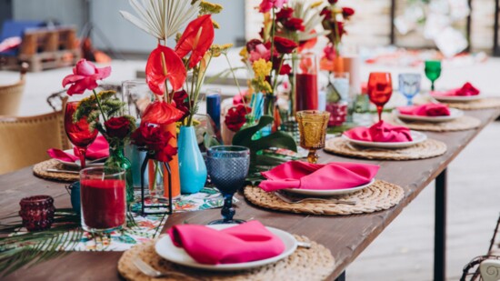 Nervous about permanent pops of color? Get just a taste with your next dinner party or family gathering.