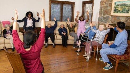 The living is good at Serenity Gardens assisted living.