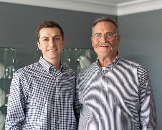  Corey and George Kaufmann, owners of Kaufmann Jewelers.