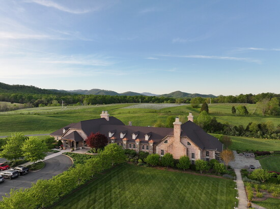 An aerial view of Early Mountain Vineyard. Photo courtesy of Early Mountain Vineyards.