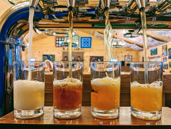Beer at Blue Quartz Winery/Shotwell Run Brewery. Photo courtesy of Blue Quartz Winery.