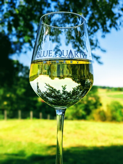 Wine at Blue Quartz Winery/Shotwell Run Brewery. Photo courtesy of Blue Quartz Winery.