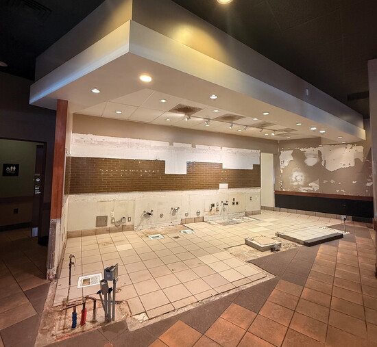 A look inside Our Spot before construction began.