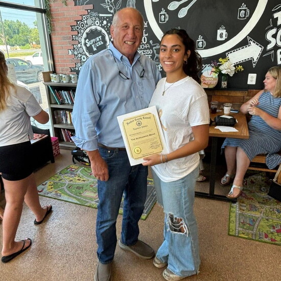 The Screaming Bean receives a legislative citation from Harford County Council for being a community coffee shop. Photo Credit: Martin Grams Jr. 