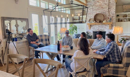 Jan de Weerd interviews the Pasculli family at Rolling Hills Vineyard