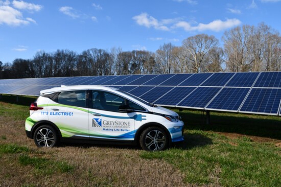 The cooperative’s Chevy Bolt helps GreyStone’s energy experts better understand electric vehicle technology and equips them to answer members’ EV questions. 