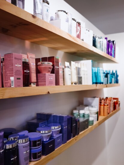 High quality products line the walls of the Practically Perfect to give each client an exemplary experience.