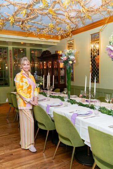 Lelaneia Dubay inside the Hartford Flavor Cocktail Parlour