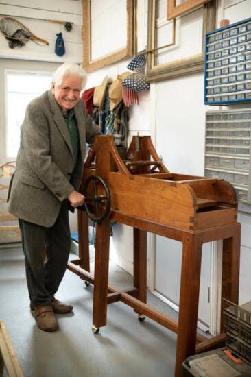 Alton made this reproduction ripple molding machine for reproducing 17th century Dutch frames. 